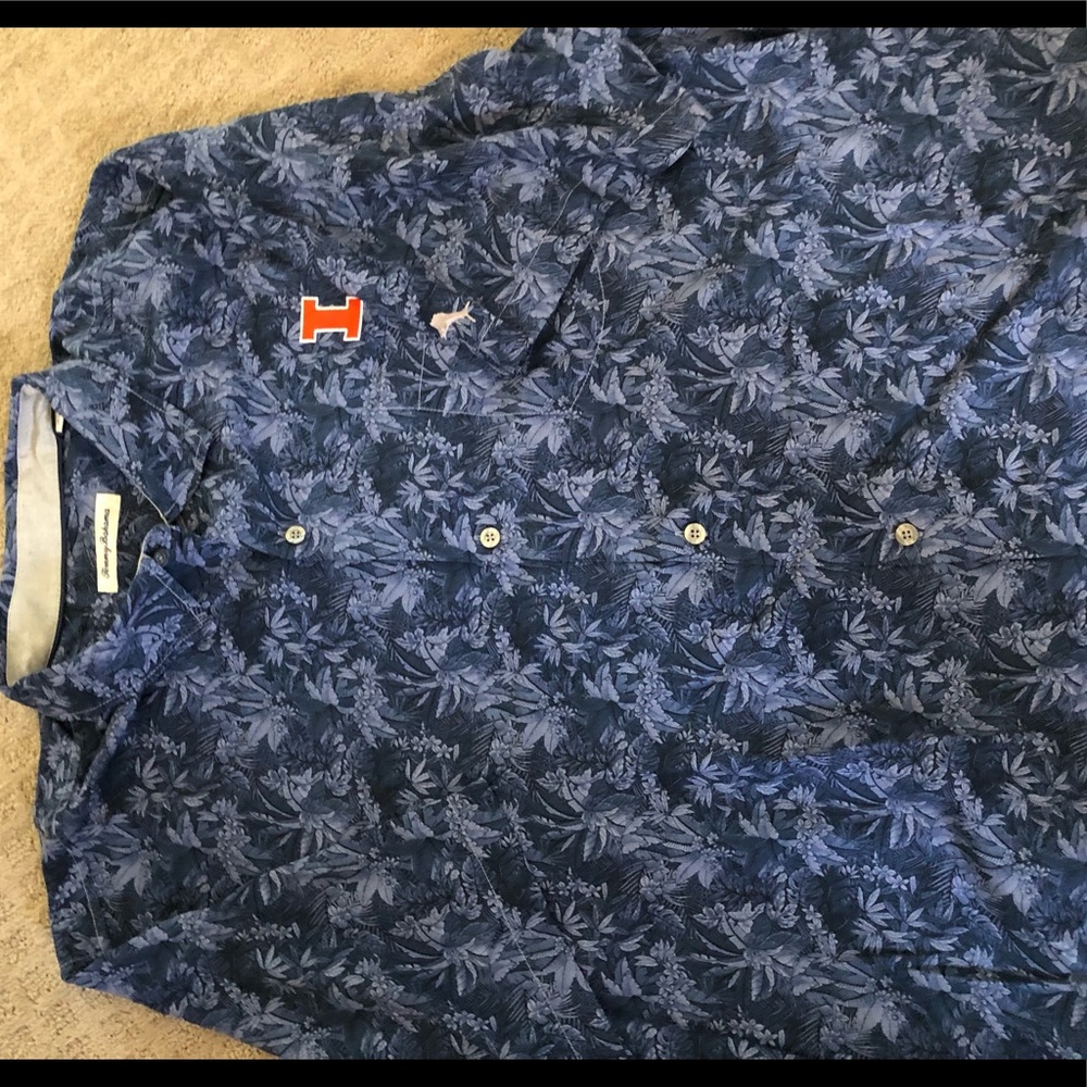 Tommy Bahama Mens U of Illinois Shirt